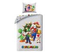Super Mario Bambino Copripiumino Singolo 135x200 + Federa Microfibra