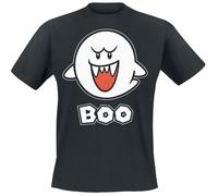 Super Mario Boo Uomo T-Shirt Nero Regular L Nero