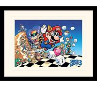 Super Mario Bros. 3 (Art) 30x40 cm Montato e incorniciato