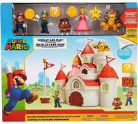 Jakks Pacific Scenario Di Gioco Del Castello Del Regno Dei Funghi Di Super Mario