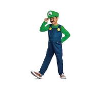 Super Mario Bros. Costume per bambini Luigi, licenza ufficiale Disguise, vestibilità comoda e design dettagliato, dalla taglia 4 alla 6