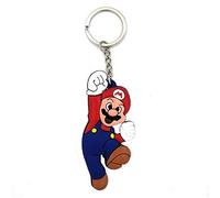 SUPER MARIO Bros Gomma Portachiavi Figurina Doppa Faccia - 8 cm