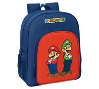 SUPER MARIO MAMMA MIA - Zaino scuola bambino, zaino per bambini, adattabile a carrozzina, ideale per bambini in età scolastica, comodo e versatile, qualità e resistenza, 32 x 12 x 38 cm