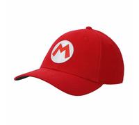 Super Mario Bros Mario Flessibile Taglia Cappello, Rosso, Taglia Unica