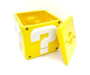 Super Mario Bros Question Mark Block - Barattolo per biscotti in ceramica