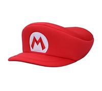 Super Mario Bros Ricamato Mario M Patch Berretto Rosso Uomo, Rosso, taglia unica