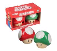 Super Mario Brothers - Set di sale e pepe a forma di fungo con licenza ufficiale