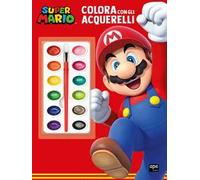 Super Mario. Colora con gli acquerelli. Ediz. illustrata. Con acquerelli. Con pennello
