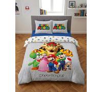 Super Mario Copripiumino Matrimoniale 240x220 + 2 Federe Reversibile