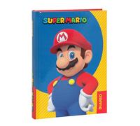 SUPER MARIO - Diario Scuola Ufficiale Super Mario, Diario 12 Mesi Ideale per la Scuola Elementare, con Copertina Imbottita e 320 Pagine Interne Stampate a Colori, 13 x 17,8H cm
