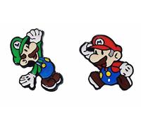 Super Mario e Luigi Personaggi Orecchini in Metallo Smaltato