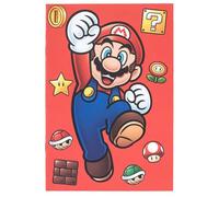 Super Mario Essential Graph - Taccuino a quadretti (misura unica) (rosso/blu/oro), 45 quaderni