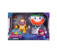 Super Mario Galaxy Movie - Bowser Jr. da 13 cm con Clown Car, Pennello e Adesivi Water-Reveal