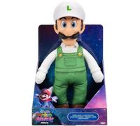 Peluche snodabile di Fire Luigi del film Super Mario Galaxy, 35,5 cm, con licenza ufficiale Jakks Pacific, con testa scolpita di Roto, peluche da collezione Nintendo
