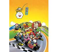 Super Mario Kart 80 x 60 cm Stampa sul Tessuto Modello retrò