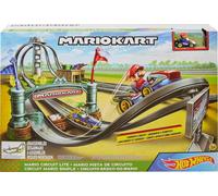 SUPER MARIO KART Pista Hot Wheels CIRCUITO LITE con KART MARIO Originale GNM22