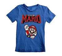 Nintendo: Super Mario - Mario Varsity (T-Shirt Bambino 5-6 Anni) Tshirt NUOVO