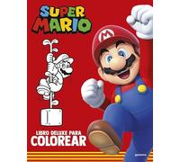 Super Mario - Libro deluxe para colorear: Libro de actividades de Mario Bros