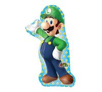 Super Mario Luigi SuperShape Foil Balloons 20"/50cm w x 38"/96cm h