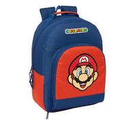 SUPER MARIO MAMMA MIA - Zaino scolastico adattabile al carrello, ideale per bambini di diverse età, comodo e versatile, qualità e resistenza, 32 x 15 x 42 cm