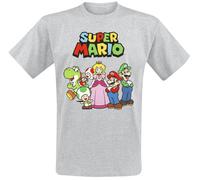 Super Mario Men's T-Shirt T-Shirt (Pack of 1) One Size Black