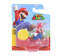Super Mario Mondo Di Nintendo Figura Da 2,5 Pollici | Mario Con Moneta