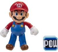 Super Mario Mondo Di Nintendo Figura Da 4 Pollici | Mario Con Blocco POW