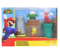 Super Mario Mondo Di Nintendo Set Diorama Pianure Deserte Figura Da 2,5 Pollici