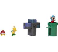 Super Mario Mondo Di Nintendo Set Diorama Sotterraneo Figura Da 2,5 Pollici
