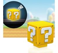 Luce e Suoni Super Mario Nightlight with Sound Question Block 8 cm
