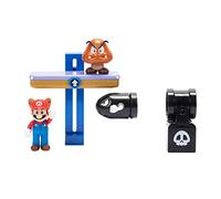 Jakks Pacific Super Mario Set Diorama Collina Switchback