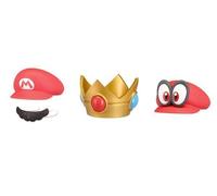 SUPER MARIO Odyssey Set 3 Cappelli BOTTLE CAPS Collection Gashapon Tomy ORIGINAL