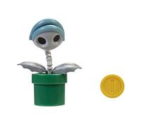 Super Mario Osso da collezione Piranha - Action figure articolata snodata da 10,2 cm, con accessorio per monete, perfetta per bambini e collezionisti! Dai 3 anni in su
