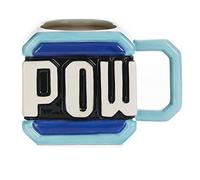 Super Mario Paladone Tazza da caffè Pow Block, 450 ml, con licenza ufficiale Nintendo, in ceramica