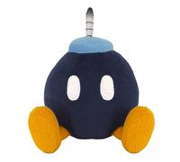 San-ei Super Mario Bros Bob Bomb Teddy 13 Cm Blu Bambini