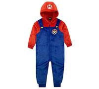 Super Mario Pigiama Intero Bambino | Onesie a Maniche Lunghe | Tuta Intera Pile Ragazzo