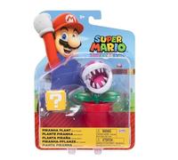 Super Mario Piranha Plant - Action figure da 10 cm con blocco domande