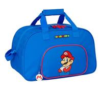SUPER MARIO PLAY - Borsa sportiva, zaino ideale per bambini di diverse età, comoda e versatile, qualità e resistenza, 40 x 23 x 24 cm, colore: blu/rosso, blu/rosso, Estándar, Casual