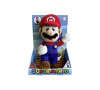 Super Mario Poseable, peluche 25 cm, braccia e gambe mobili, Nintendo, dai 3 anni in su