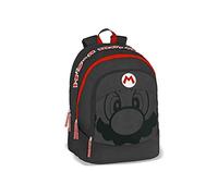Super Mario Scuola Org. Black Nero, Zaino Unisex Bambini E Ragazzi, Taglia unica