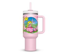 Pyramid International - Tumbler Mario - Principessa Peach - Tazza termica con cannuccia e manico - 1,2 L - Thermos caldo e freddo