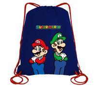 Super Mario String Bag Blu Bambino