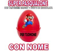 SUPER MARIO SUPER PASQUALONE PASQUA GIOCATTOLI SCATOLA CONTENITORE LUIGI