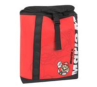 SUPER MARIO SUPERMARIO, Zaino Scuola e Free Time Capiente, con Tasca Compatibile per Notebook, Spallacci Regolabili e Top con Coulisse + Fibbia - Zainetto per Regali Natale 33x42Hx10, 14 L, Rosso