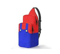 Super Mario Switch OLED Travel Carrying Case Bag,Portable Small Sling Crossbody Shoulder Backpack for Switch Lite/Steam Deck Console&Accessories,Stora