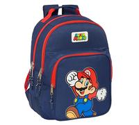Super Mario Zaino Scuola Super Mario World Blu Marino 32 X 42 X 15 cm S_0301_S43