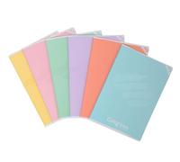 Super-Maxi quaderno colorato A4 | 28 fogli, 80g, Carta certificata FSC | 6 colori pastello assortiti (pacco 8 pezzi) (Righe con margini 3^ elementare)