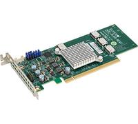 SUPER MICRO Supermicro AOC-SLG3-4E4T - Adattatore interno per bus host NVMe a quad-Port Gen-3 da 2,8 GB/s