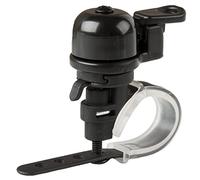 Super-Minibell, Brass, Black, With Bracket Adjustable For Handlebar Size 22.2-31.8Mm, On M-Wave-Card