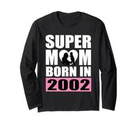 Super Mom Born in 2002 Compleanno della Mamma 2002 Compleanno 2002 Maglia a Manica